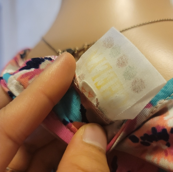 Pink & Blue Floral Midi Dress - Picture 6 of 10